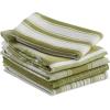 image:imageDII Assorted Pattern Kitchen Collection Dishtowels amp Dishcloth Marine Blue 5 PieceParsley Green
