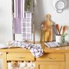 image:imageDII Assorted Woven Kitchen Dishtowel Set 18x28 Eggplant 5 Piece