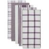 image:imageDII Assorted Woven Kitchen Dishtowel Set 18x28 Eggplant 5 Piece