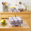 image:imageDII Assorted Woven Kitchen Dishtowel Set 18x28 Eggplant 5 Piece