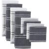image:imageDII Basic Ribbed Terry Kitchen Basics Collection Mocha Dishcloths 12 PieceGray