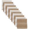 image:imageDII Basic Ribbed Terry Kitchen Basics Collection Mocha Dishcloths 12 PieceMocha