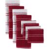 image:imageDII Basic Ribbed Terry Kitchen Basics Collection Mocha Dishcloths 12 PieceRed