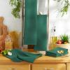 image:imageDII Basic Solid Dishtowel Collection Cotton Flat Woven Small Set 18x28 Barn Red 6 PieceDark Green