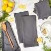 image:imageDII Basic Solid Dishtowel Collection Cotton Flat Woven Small Set 18x28 Barn Red 6 PieceGray