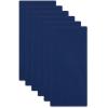 image:imageDII Basic Solid Dishtowel Collection Cotton Flat Woven Small Set 18x28 Barn Red 6 PieceNautical Blue