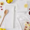 image:imageDII Basic Solid Dishtowel Collection Cotton Flat Woven Small Set 18x28 Barn Red 6 PieceWhite