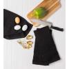 image:imageDII Basic Terry Collection Windowpane Dishtowel Set 16x26 Black Check 4 PieceBlack Solid