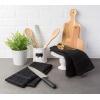 image:imageDII Basic Terry Collection Windowpane Dishtowel Set 16x26 Black Check 4 PieceBlack Solid