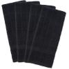 image:imageDII Basic Terry Collection Windowpane Dishtowel Set 16x26 Black Check 4 PieceBlack Solid