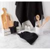 image:imageDII Basic Terry Collection Windowpane Dishtowel Set 16x26 Black Check 4 PieceBlack Solid