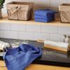 image:imageDII Basic Terry Collection Windowpane Dishtowel Set 16x26 Black Check 4 PieceBlueberry Solid