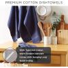 image:imageDII Basic Terry Collection Windowpane Dishtowel Set 16x26 Black Check 4 PieceHoney Gold Solid