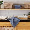 image:imageDII Basic Terry Collection Windowpane Dishtowel Set 16x26 Black Check 4 PieceStonewash Solid