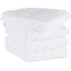 image:imageDII Basic Terry Collection Windowpane Dishtowel Set 16x26 Black Check 4 PieceWhite Solid