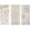 image:imageDII Christmas Dish Towels Decorative Metallic Holiday Kitchen Towel Set 18x28 Snowflakes 3 CountSnowflakes