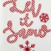 image:imageDII Christmas Kitchen Towels Decorative Embellished Cotton Dish Towel Set 18x28 Let It Snow 2 CountLet It Snow