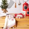 image:imageDII Christmas Kitchen Towels Decorative Embellished Cotton Dish Towel Set 18x28 Let It Snow 2 CountLet It Snow
