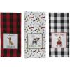 image:imageDII Christmas Pets Collection Decorative Kitchen Towels for Dog and Cat Lovers Dishtowel Set 18x28 Be Meowy 2 CountFeliz Naughty Dog