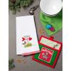 image:imageDII Christmas Pets Collection Decorative Kitchen Towels for Dog and Cat Lovers Dishtowel Set 18x28 Be Meowy 2 CountSanta Claws