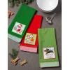 image:imageDII Christmas Pets Collection Decorative Kitchen Towels for Dog and Cat Lovers Dishtowel Set 18x28 Be Meowy 2 CountSanta Paws Set