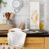 image:imageDII Cottontail Cottage Spring Kitchen Collection DishtowelDishcloth Set Daisy Dobby 6 CountCarrots  Eggs