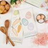 image:imageDII Cottontail Cottage Spring Kitchen Collection DishtowelDishcloth Set Daisy Dobby 6 CountCarrots  Eggs