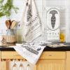 image:imageDII Cottontail Cottage Spring Kitchen Collection DishtowelDishcloth Set Daisy Dobby 6 CountOversized Flour Sack