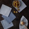 image:imageDII Everyday Kitchen Collection Assorted Dishcloth Set 12x12 Antique Green 5 CountStonewash Blue