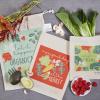 image:imageDII Farmers Market Collection Machine Washable Reusable Kitchen Dishtowel amp Dishcloth Set Veggie Print 6 PieceEat Your Greens
