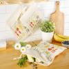 image:imageDII Farmers Market Collection Machine Washable Reusable Kitchen Dishtowel amp Dishcloth Set Veggie Print 6 PieceFresh Veggie Print