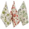 image:imageDII Farmers Market Collection Machine Washable Reusable Kitchen Dishtowel amp Dishcloth Set Veggie Print 6 PieceVeggie Print