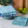 image:imageDII Fouta Beach House Vibes Collection Kitchen Linens Dishtowel Set Beach Comber 3 PieceHappy Place