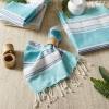image:imageDII Fouta Beach House Vibes Collection Kitchen Linens Dishtowel Set Beach Comber 3 PieceTidal Stripe Fouta
