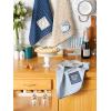 image:imageDII Hanukkah Kitchen Collection Festival of Lights Celebration Decor Dish Towel Set 18x28 Embroidered Dreidel 3 PieceHanukkah Blessings