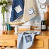 image:imageDII Hanukkah Kitchen Collection Festival of Lights Celebration Decor Dish Towel Set 18x28 Embroidered Dreidel 3 PieceHanukkah Blessings