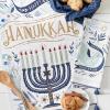 image:imageDII Hanukkah Kitchen Collection Festival of Lights Celebration Decor Dish Towel Set 18x28 Embroidered Dreidel 3 PieceHappy Hanukkah
