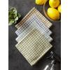 image:imageDII Heavy Duty Kitchen Towels Collection Long Lasting Quality Cotton Dish Towel 18x28 Dish Cloth 13x13 Holiday Red Checks 6 PieceLake House Blue Check