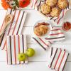 image:imageDII Heavy Duty Kitchen Towels Collection Long Lasting Quality Cotton Dish Towel 18x28 Dish Cloth 13x13 Holiday Red Checks 6 PiecePumpkin Spice Stripes