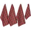 image:imageDII Heavy Duty Kitchen Towels Collection Long Lasting Quality Cotton Dish Towel 18x28 Dish Cloth 13x13 Holiday Red Checks 6 PieceTartan Plaid