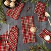 image:imageDII Heavy Duty Kitchen Towels Collection Long Lasting Quality Cotton Dish Towel 18x28 Dish Cloth 13x13 Holiday Red Checks 6 PieceTartan Plaid
