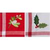 image:imageDII Holiday Dish Towels Christmas Kitchen Dcor 18x28 Santa Belt 2 PieceHolly  Mistletoe
