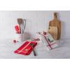 image:imageDII Holiday Dish Towels Christmas Kitchen Dcor 18x28 Santa Belt 2 PieceHolly  Mistletoe