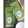 image:imageDII Holiday Dish Towels Christmas Kitchen Dcor 18x28 Santa Belt 2 PieceNoel