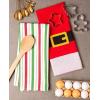 image:imageDII Holiday Dish Towels Christmas Kitchen Dcor 18x28 Santa Belt 2 PieceSanta Belt