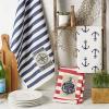 image:imageDII Maritime Collection Kitchen Dishtowel Set 18x28 Anchor Stripes 3 PieceAnchor Stripes