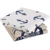 image:imageDII Maritime Collection Kitchen Dishtowel Set 18x28 Anchor Stripes 3 PieceSeafair