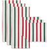 image:imageDII Nordic Christmas Collection Plaid amp Stripes Holiday Dish Towels Kitchen Towel Set 18x28 Scandinavian Snowflakes Plaid amp Stripe 3 CountHoliday Red  Green Stripe