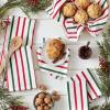 image:imageDII Nordic Christmas Collection Plaid amp Stripes Holiday Dish Towels Kitchen Towel Set 18x28 Scandinavian Snowflakes Plaid amp Stripe 3 CountHoliday Red  Green Stripe