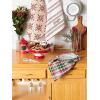 image:imageDII Nordic Christmas Collection Plaid amp Stripes Holiday Dish Towels Kitchen Towel Set 18x28 Scandinavian Snowflakes Plaid amp Stripe 3 CountJingle Stripe  Green Plaid  Red Snowflakes